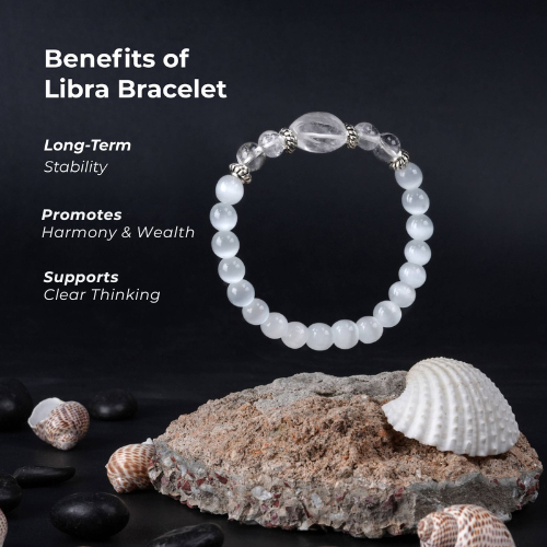 Libra (तुला) Rashi + Money Magnet Dhanyog Bracelet Combo – Rishi Rudraksh