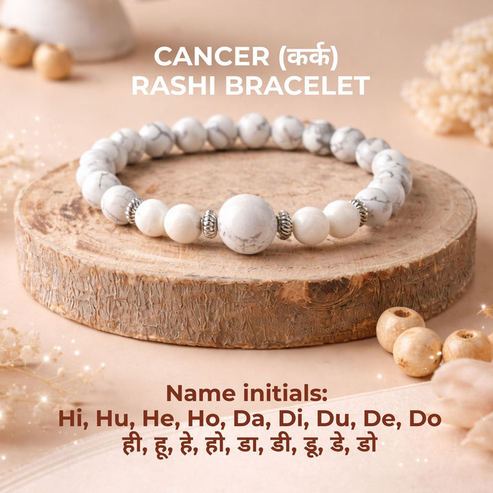 Cancer (कर्क) Rashi + Money Magnet Dhanyog Bracelet Combo – Rishi Rudraksh