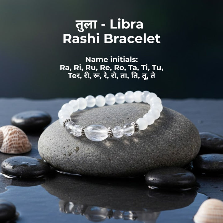 Libra (तुला) Rashi + Money Magnet Dhanyog Bracelet Combo – Rishi Rudraksh