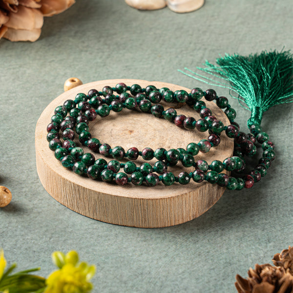 Ruby Zoisite Mala