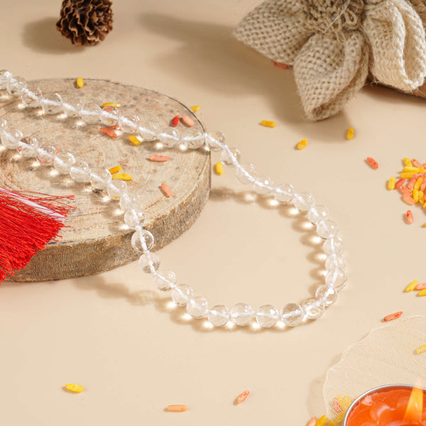 Sphatik Diamond Cut Mala