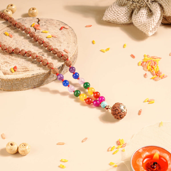 Rudraksha and Stone Mala