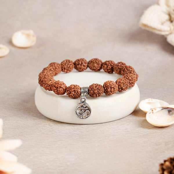 Rudraksha with Om Charm Bracelet