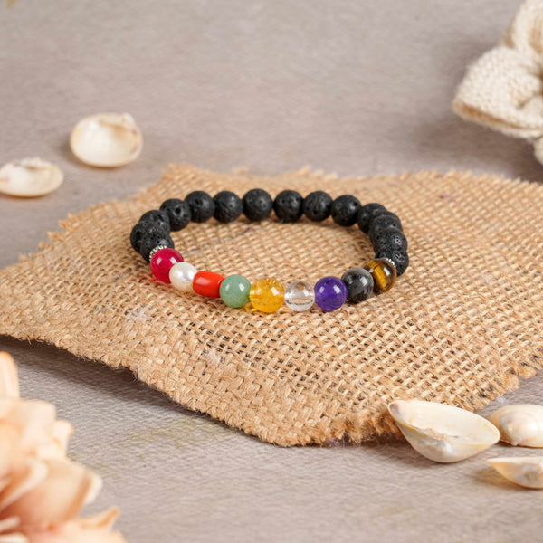 Navratan & Lava Bracelet