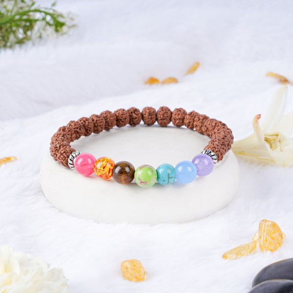 7 Chakra with Rudraksha Bracelet