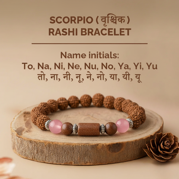 वृश्चिक - Scorpio Rudraksha Rashi Bracelet