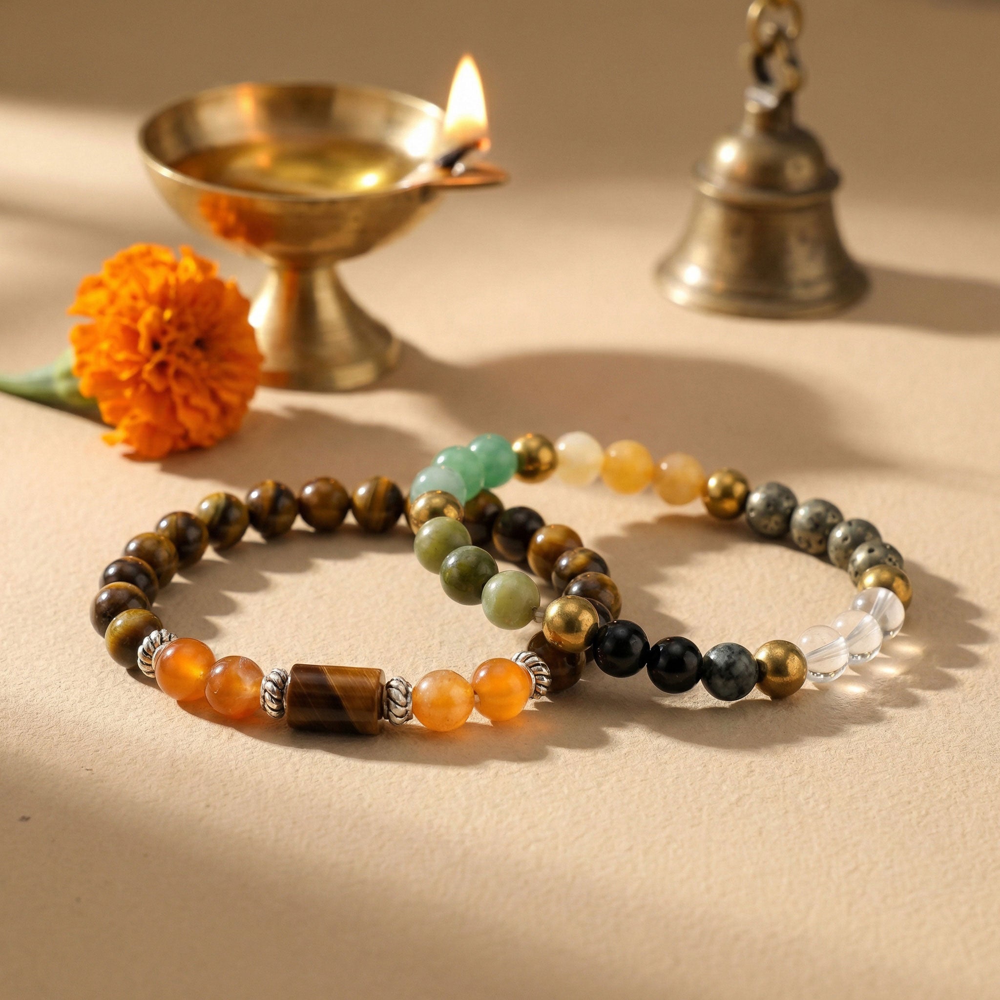 Leo (सिंह ) Rashi + Money Magnet Dhanyog Bracelet Combo – Rishi Rudraksh